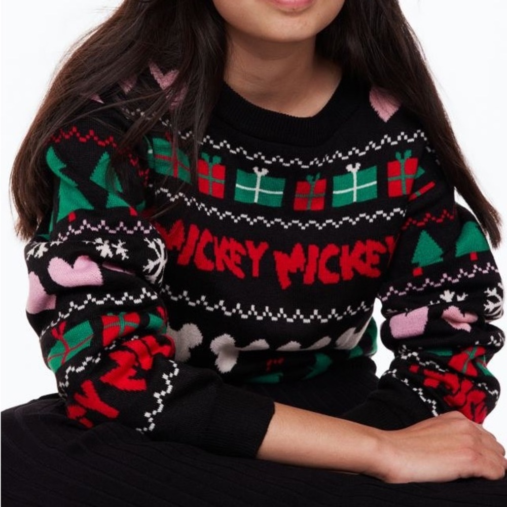 Kids Jacquard sweater Mickey and Minnie
